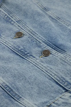 Veste En Denim Bleu Sans Manches