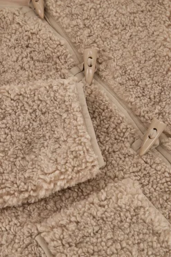 Veste Teddy Beige Avec Boutons